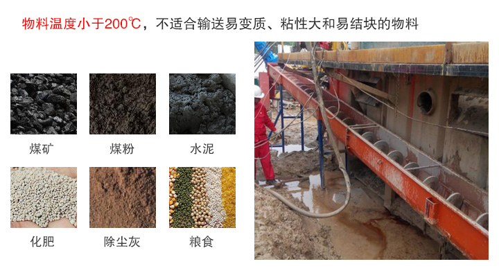 長距離螺旋輸送機(jī)物料